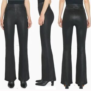 New Frame Denim The Jetset High Rise Flare in Noir Coated Size 0(22-24)